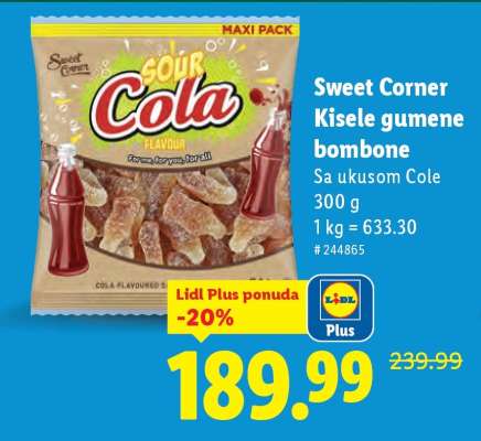 Sweet Corner Kisele gumene bombone
