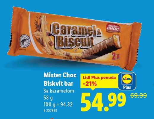 Mister Choc Biskvit bar