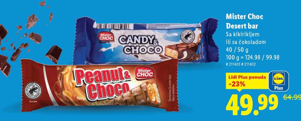 Mister Choc Desert bar