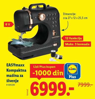 EASYmaxx Kompaktna mašina za šivenje