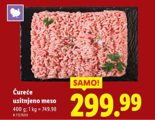 Ćureće usitnjeno meso