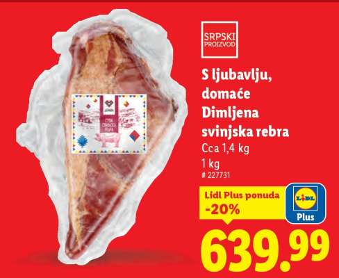 Dimljena svinjska rebra