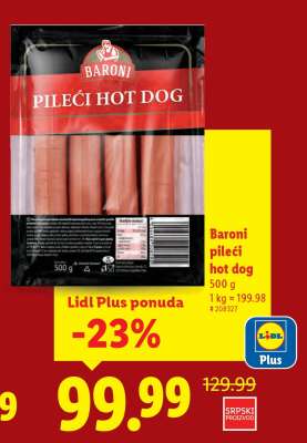 Baroni Pileći hot dog