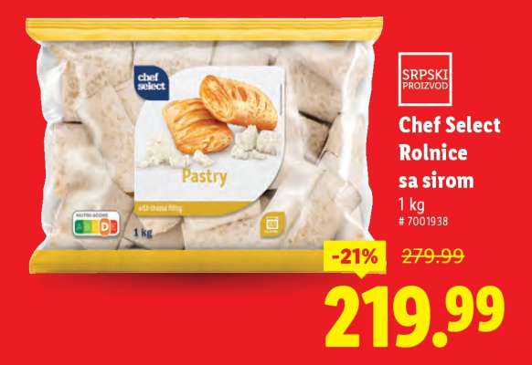 Chef Select Rolnice sa sirom