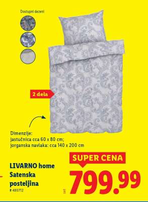Livarno Home Satenska posteljina