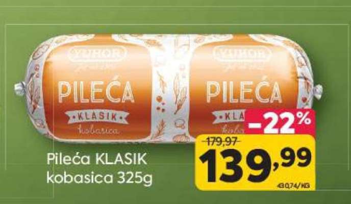 Pileća KLASIK kobasica 325g