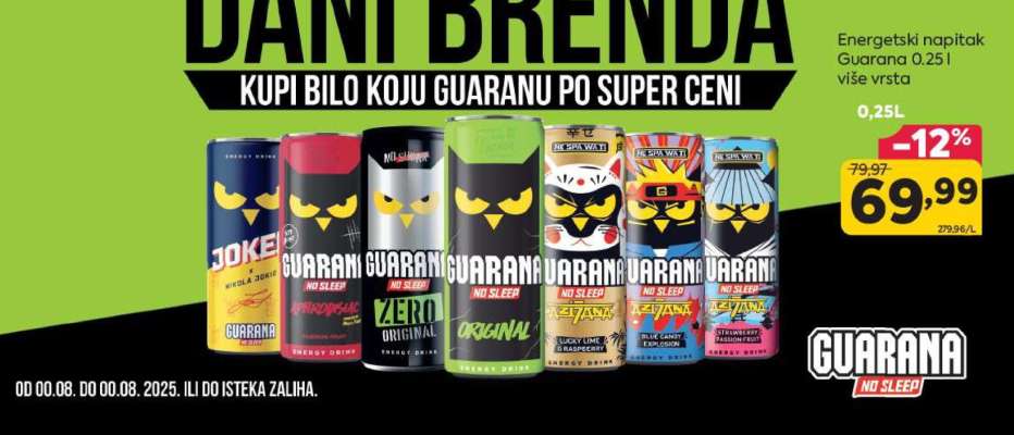 Energetski napitak Guarana 0,25l