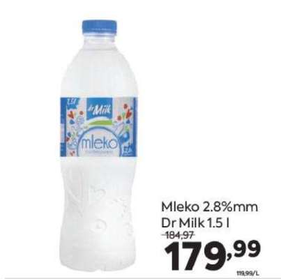 Mleko 2.8%mm Dr Milk 1.5 l