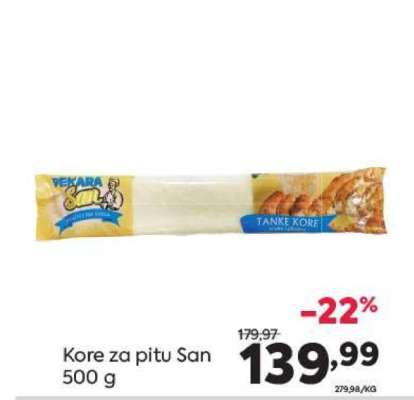 Kore za pitu San 500 g