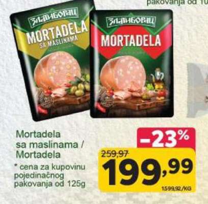 Mortadela sa maslinama / Mortadela