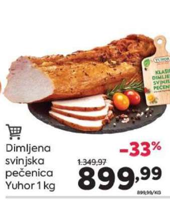 Dimljena svinjska pečenica Yuhor 1 kg