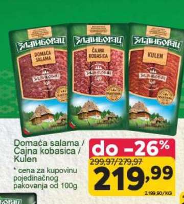 Domaća salama / Čajna kobasica / Kulen