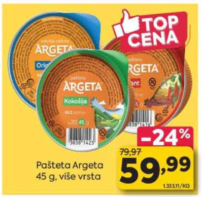 PAŠTETA ARGETA