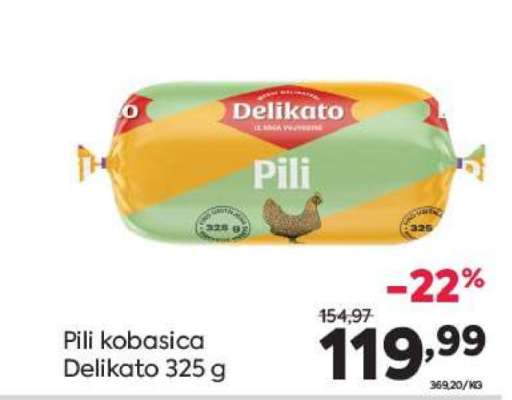 Pili kobasica Delikato 325 g