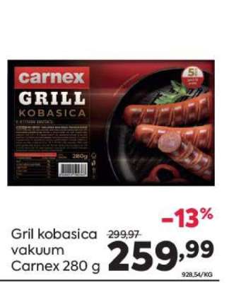 Gril kobasica vakuum Carnex 280 g
