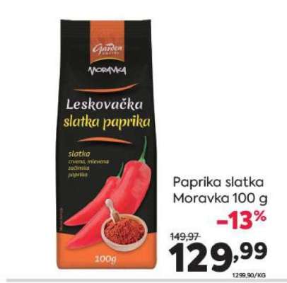 Paprika slatka Moravka 100 g