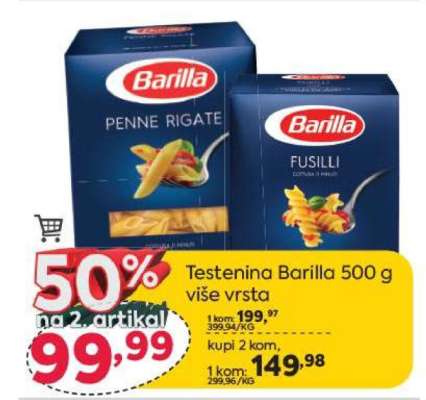 Testenina Barilla 500 g više vrsta
