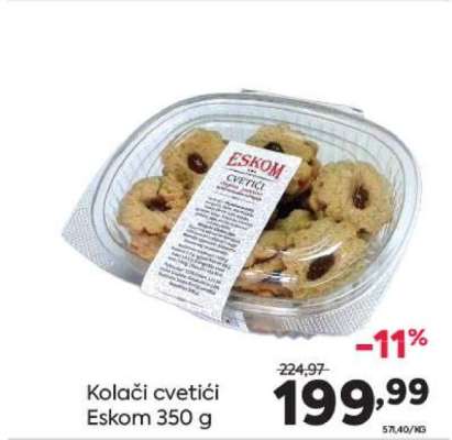 Kolači Cvetići Eskom 350 g
