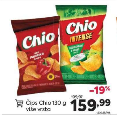 Čips Chio 130 g