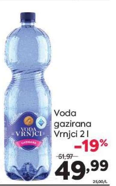 Voda gazirana Vrnjci 2 l