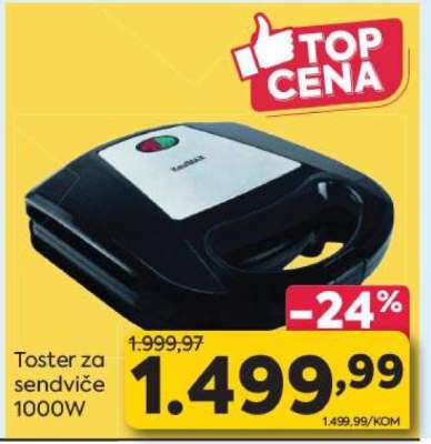 Toster za sendviče 1000W