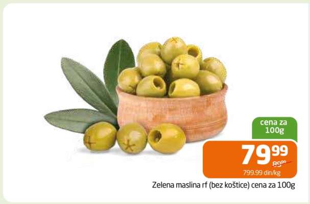 Zelena maslina rf (bez koštice)