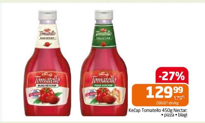 Kečap Tomatello 450g Nectar