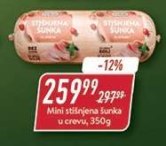 Mini stisnjena šunka u crevu, 350g