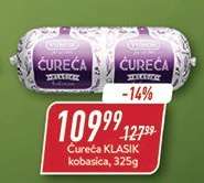 Ćureća KLASIK kobasica, 325g