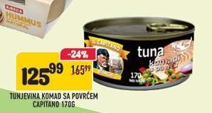 Tunjevina komad sa povrćem Capitano 170g