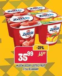 Mléčný dezert Zottis Fruit