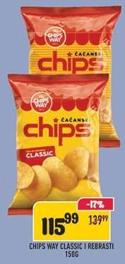CHIPS WAY CLASSIC I REBRASTI 150G