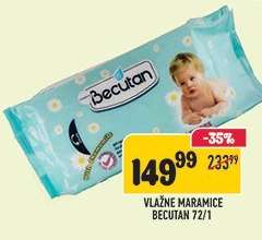 Vlažne maramice Becutan 72/1
