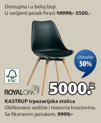 KASTRUP TRPEZARIJSKA STOLICA
