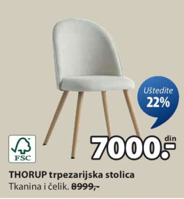 THORUP trpezarijska stolica