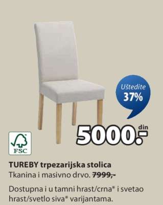 TUREBY trpezarijska stolica