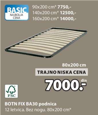 BOTN FIX BA30 podnica