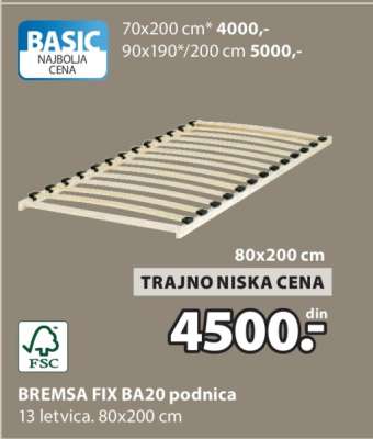BREMSA FIX BA20 PODNICA