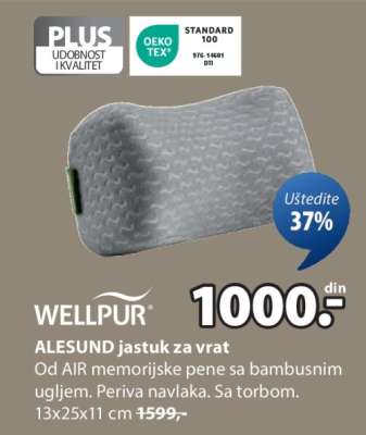 WELLPUR ALESUND JASTUK ZA VRAT