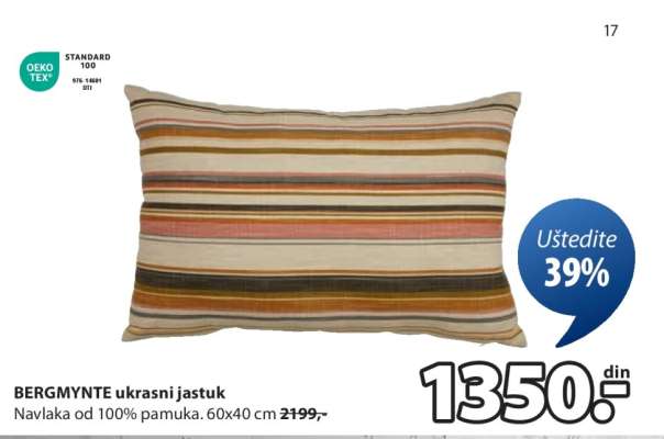 BERGMYNTE ukrasni jastuk