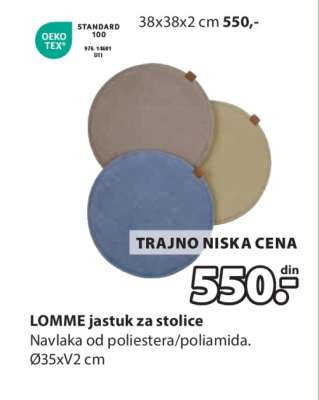 LOMME JASTUK ZA STOLICE