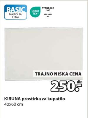 KIRUNA PROSTIRKA ZA KUPATILO