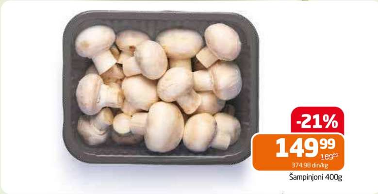 Šampinjoni 400g