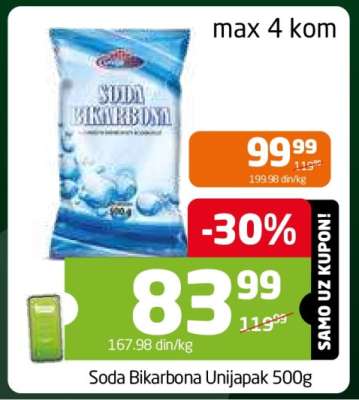 Soda Bikarbonа Unijapak 500g