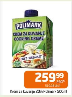 Krem za kuvanje 20% Polimark 500ml