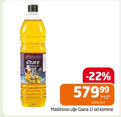 Maslinovo ulje Giana 1l od komine
