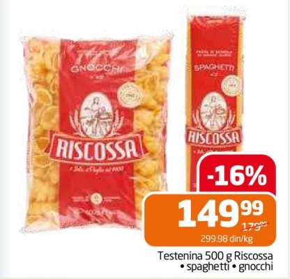 Testenina 500 g Riscossa