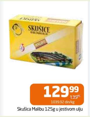 Skušica Malibu 125g u jestivom ulju