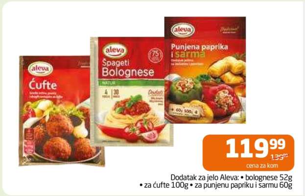 Dodaci za jelo Aleva