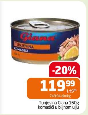Tunjevina Giana 160g